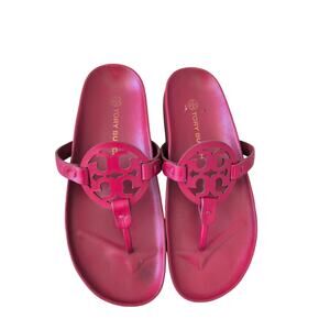  Tory Burch Miller Cloud Sandals in Red size 8.5